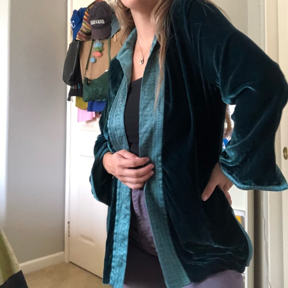 Vintage Soft Surroundings Velvety duster - Picture 3 of 4